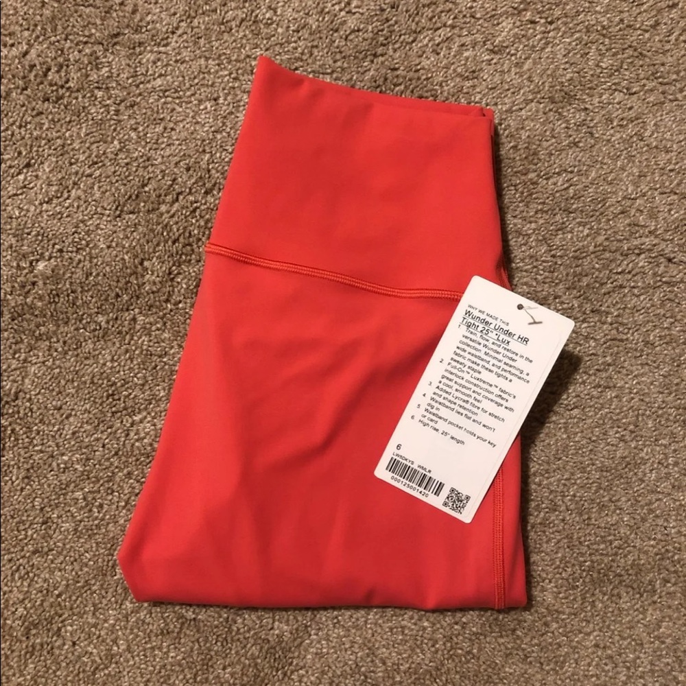 🔥SOLD🔥NWT lululemon Wunder under 25”